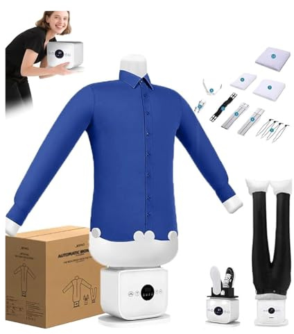 FXLUHAY Plancha Automática de Camisas, Reemplaza Plancha, Tabla de Planchar, Vaporizador y Vaporizador, Dispositivo con Maniquí de Planchado for Camisas, Blusas y Camisas,(A)