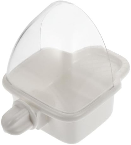 VICASKY Parrot Bathing Bowl Bird Feeder Hanging, Strong and Sturdy Plastic Bath Box for Finches Pigeons in Hanging Garden Decoration