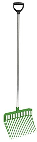 Kerbl 323478 Dunggabel Premium, grün inklusiv Aluminiumstiel