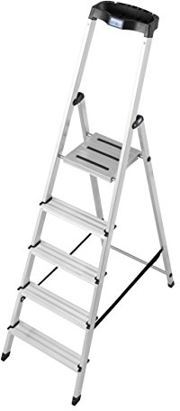 KRAUSE Stehleiter Safety, 5 Stufen, 126337