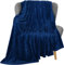 Utopia Bedding Navy Fleece Blanket [Throw - 152 x 127 cm] Soft Cosy fluffy 300 GSM Blankets for Bed, Sofa & Couches