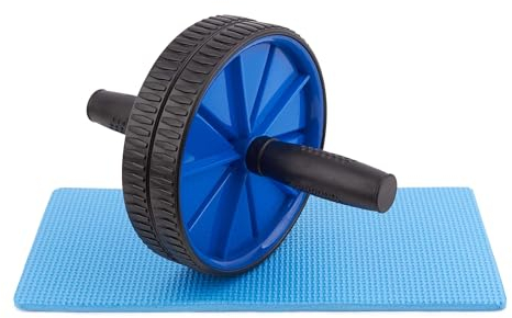 LUXTRI Bauchroller mit Kniematte 250 x 180 x 180 mm, Ab Roller Classic, Bauchmuskeltrainer zur Stärkung des Oberkörpers, Bauchroller, Ab Wheel Workout