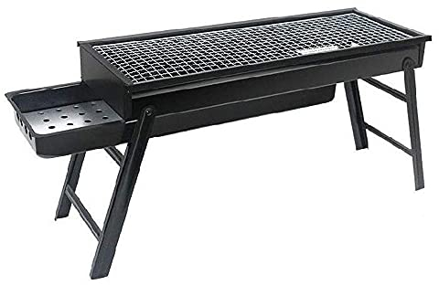 Grillgrill hopfällbar kolgrill camping utomhusgrill, bärbar picknickgrill, utomhusbordsgrill för festivalen av trädgårdstält fest