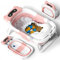 COOSEYA Baby Badewanne für 0-18 Monate, Faltbare Babybadewanne mit Weichem Polster und Temperaturempfindlichem Ablassventil, Ideale Babywanne für Neugeborene, Bär - Design (Rosa)