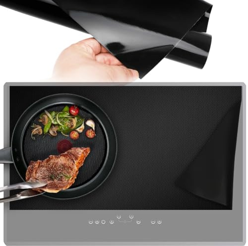 LOMUG 90 x 54 cm stor induktionsskyddsmatta silikon induktionshäll skyddsmatta induktionsfält skydd induktion cooker silikonmatta halkfri induktion spisskyddsmatta för induktionsspis