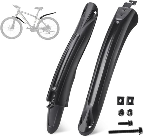 YMYQF Parafango Bici Set per Focus Atlas Carbon 8 2023 2024 2025 2026, Anti Macchia Graffi Parafango Bici Regolabile Bicicletta Mudguard, Bicicletta Accessori,A