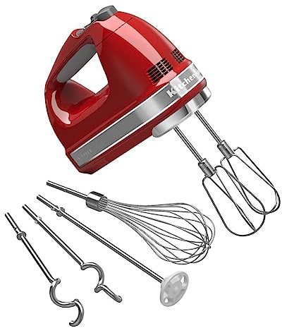 KitchenAid KHM926ER Empire Red 9-Speed Hand Mixer