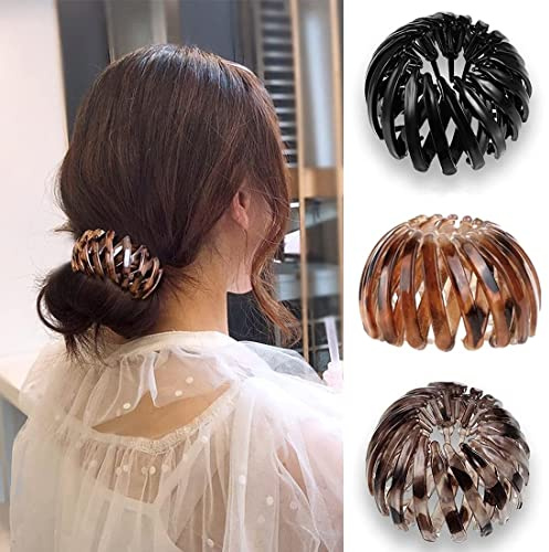 Voarge 3 horquillas vintage con nido de pájaros, pinzas grandes para el pelo, accesorio para el pelo, herramienta de peinado para mujeres y niñas