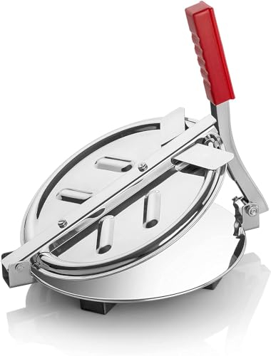 AARNAV Stainless Steel Puri Maker, Tortilla Maker & Taco Press - 7.5 Inch (19.05 cm)