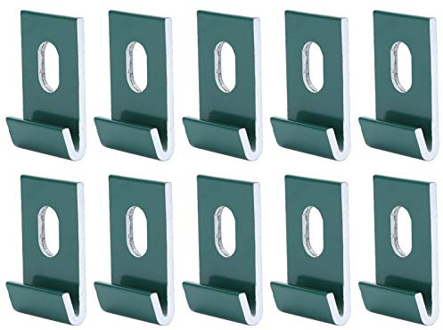 Växthustillbehör 10 st basklämmor krok fästen aluminium växthus fixtur set grön