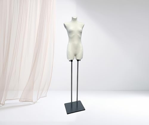 LUSORIA Schneiderpuppe weiblich mit Oberschenkeln, Ecru (S/M)