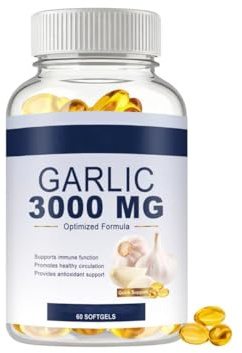 Åldrad vitlöksextrakt 7500mg, luktfri vitlök för immun- och hjärtstöd, 60 tal,1PCS