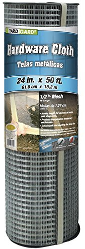 YARDGARD – 1/2 in. Mesh Welded Wire Fence Hardware Cloth – 24 in. x 10 ft. – 19‑Gauge Galvanized Steel – for Garden Fence | Chicken Wire Fencing | Rabbit Fencing | Crafts and Yard Projects
