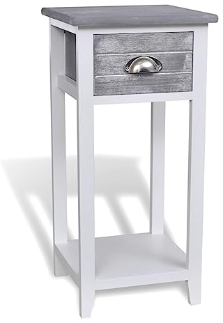 vidaXL Nachttisch mit 1 Schublade Nachtschrank Nachtkonsole Nachtschränkchen
