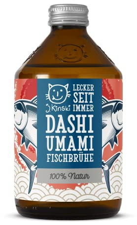 J.Kinski® Bio Dashi Brühe Fischbrühe (6x525ml) Umami Fischsud aus Thunfisch, Bonitoflocken & Wakame Algen | Ramen Brühe ohne Geschmacksverstärker | Paleo & Ketogene Diät, Japanische Lebensmittel