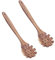 2Pcs Forchetta per Pasta in Legno, Cucchiaio per Pasta Server Cucchiaio per Spaghetti con Denti Cucchiaio per Pasta con Intaglio Cucchiaio per Sollevamento Pasta per Scolapasta per Spaghetti