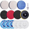 SIQUK 14 Pezzi Kit Lucidatrici Auto Tampone di Lucidatura Auto Dischi Lucidanti per Auto Tamponi Spugna Lucidatura con Adattatore Trapano M10 per Levigatura Ceretta, 80mm