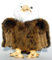 Plüschtier Vogel Adler - stehend - lebensecht - Kuscheltier Stofftier