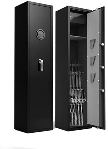 Waffenschrank Klasse Waffenschrank Komplett aus Stahl Massiver Bolzen Elektronischer Passwort-Langwaffenschrank mit Intelligenter Alarmfunktion Kann 5 Langwaffen Lagern