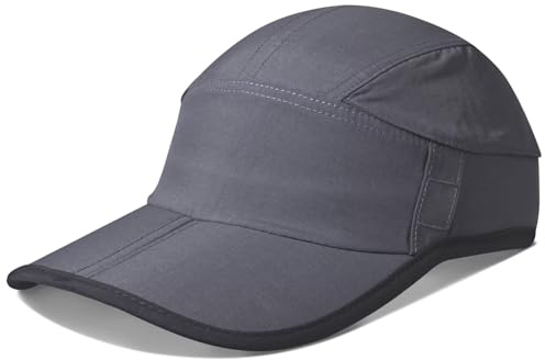 GADIEMKENSD Cappello da Baseball a Secco Rapido con Mesh Traspirante, Protezione Solare Cappello da Corsa, Cappello Sportivo da Esterno Rinfrescante per Calcio, Bicicletta, Tennis, Grigio Scuro