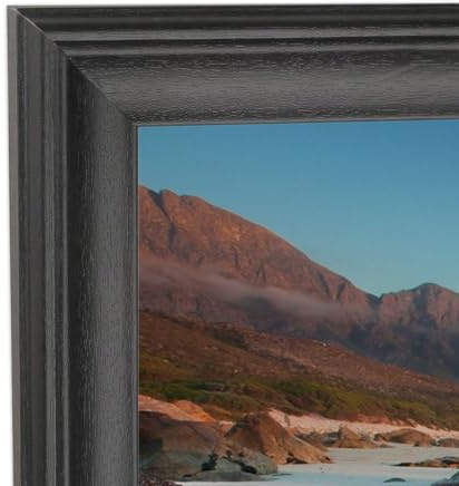 ASXBMIJO ﻿17x27 inch Picture Frame Solid Wood Black,Suitable for Panoramic Photo Frame, Posters,Painting,Group Photo,Puzzle (A23B1727)