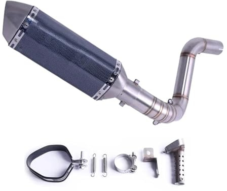 Silenciadores escape moto Silenciador Completo Para Sistema De Escape De Motocicleta Para 125 150 200 390 2012-2016(D with)