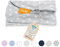 JOYFILL® Stillkissenbezug [190cm] Kuschelweich & Schadstofffrei Dank 100% zertifizierter ÖKO-TEX Baumwolle I Stillkissen Bezug Made in Germany I Waschbar bei 60° (Grau - Sterne)