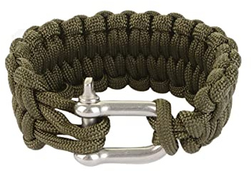 Epic Militaria Paracord Quick Unravel Loops Bracelet - Olive Green (Medium)