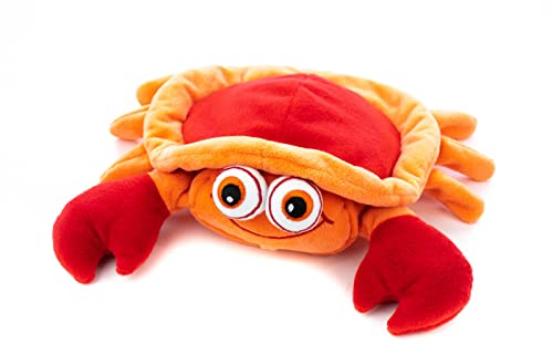 Habibi Premium Wärmekissen/Stofftier f. Kinder u. Erwachsene - 1957 Krabbe, herausnehmbare Hirsefüllung - Wärmekuscheltier zum Erwärmen in der Mikrowelle/Backofen, ideal auch für Babys