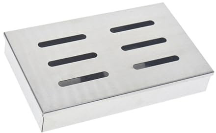 OFFSCH Bbq Smoker Box Aus Edelstahl Für Den Außenbereich Grill Smoker Für Grillzubehör Natürlich Form Einfache Reinigung Robustes Material