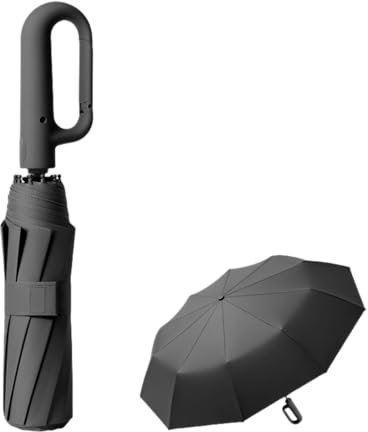 Parapluie de golf pliable de voyage 10 baleines à ouverture/fermeture automatique, léger, compact, portable, parasol de voiture, parasol d'extérieur, soleil/pluie, protection UV 99 UPF 50, pour homme
