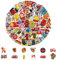 Bzzerumy 100 STK Feuerwehr-Malersticker, Kreative Wand-Deko für Kindergeburtstage, Feuerwehr-Thema Malsticker für Partydekoration (Feuerwehr)