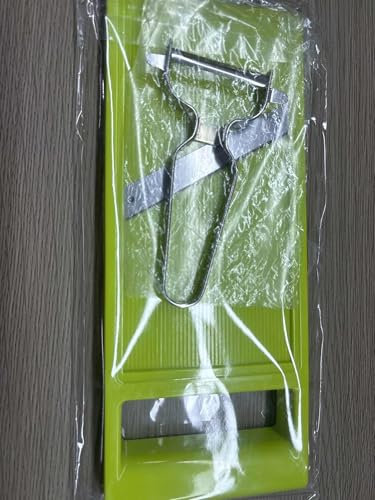 Affettaverdure Portatile in Acciaio Inossidabile Extra Affilate, Mandolina Verdure Lavabile in Lavastoviglie, Manuale Tagliaverdure per Frutta & Verdura per Patate Carote Cetrioli