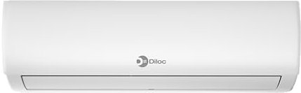 Diloc Condizionatore Split Wifi IONIO, Climatizzatore 12000 BTU, 3,4 Kw, 22 Db, 650 m3/h, R32, compatibile con Alexa e Google Assistant, Voice Control