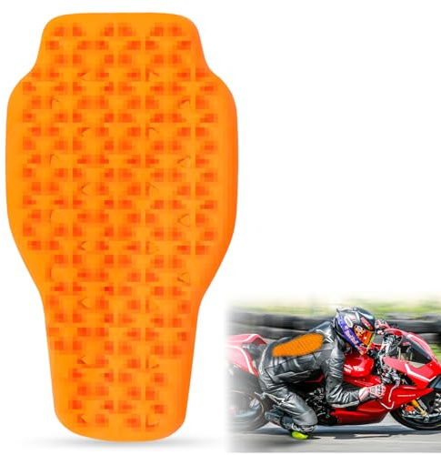 DGMI Rückenprotektor Motorrad, 42*23cm Abnehmbare Motorradprotektoren, Rückenprotektor, Protektoren Motorrad für Motorrad, Fahrschutz, Ski, Snowboard, Orange