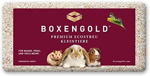 Boxengold Kleintiereinstreu Tierstreu Premium Ecostreu 20 kg – staubfrei, hypoallergen, geruchsbindend, nachhaltig & sparsam für Nager & Kleintiere (Versandkarton)