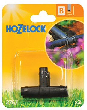 Hozelock 2767P0000 T Piece Connection, 13 mm - Pack of 2