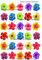 30 x Hibiscus Flowers Hawaiian STAND UP Edible Paper Cupcake Toppers Cake Decorations