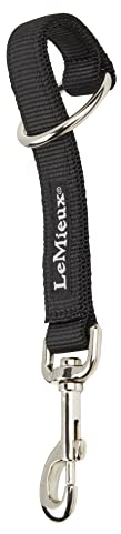 LeMieux Hook & Loop Strap - Black - Tough Nylon with Solid Metal Fittings - One Size