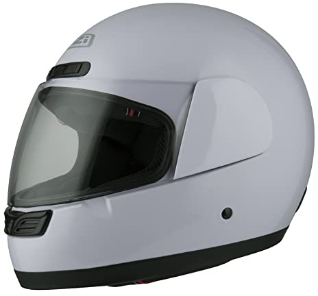 NZI Activy 3 - Casco Integral (55-56 cm), Color Blanco Brillante