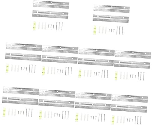 DOITOOL 10 Sätze Wandbehang Bild Hängt Bild Der Französischen Klampe French Cleat Bildaufhänger Fotorahmen z Aufhänger Z-aufhänger Aus Aluminium Einstellbar Eisen Stangenaufhänger