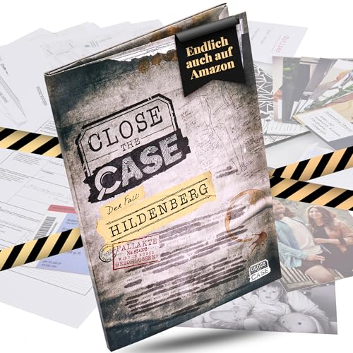 Simon und Jan Close The Case - Der Fall Hildenberg I Mörderisches Krimispiel I Escape Room Spiel für Erwachsene I Detektivspiel Made In Germany