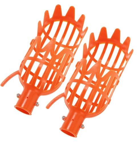 IWOWHERO 2 Pièces cueilleur de Fruits ramasseur de Noix de Jardin Corbeille de Fruits cueille Fruit telescopique Cueille-Fruits Attrape-Fruits Dispositif de cueillette de Fruits