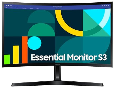 Samsung S3 S36GD 24-in 100 Hz Curved Computer Monitor - LS24D368GANXZA
