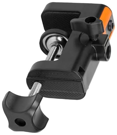 LIGIGWASH Abrazadera Metálica Duradera Para Micrófono Con Base De Montaje De Escritorio Ajustable Clip Multifunción Resistente Para Mesa Protección Antirrayas Compatible Con Soportes De Braz