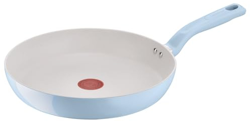 Lagostina Brezza, Padella Antiaderente Ø 28 cm, Rivestimento Mineralia, Indicatore di Calore Thermo-Signal, Manico Rivettato, Compatibile con Induzione