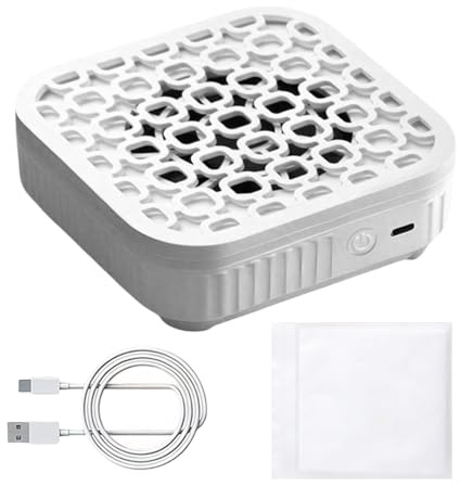 Extracteur de poussière pour ongles - Nettoyeur de poussière fin pour manucure Taille 13,7 x 13,7 x 4,5 cm, moteur puissant avec papier filtre | Collecteur de poussière pour table de soin des ongles |