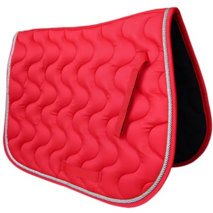 JISADER para Silla Montar para Caballo, con absorción Impactos, amortiguación y protección. Ecuestre versátil para competición, Rojo