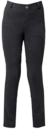 YueShengYCHUANG Pantalones de Montar para Niños, Pantalones de Montar Junior, Accesorio de Equitación para Niños Y Niñas, Conjunto de Algodón Suave Y Elástico, Adecua, Cintura Negra 61cm