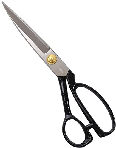 KAKURI Japanese Fabric Scissors for Sewing Lrage 9.5, Made in JAPAN, Professional Sewing Shears, Razor Sharp Japanese Steel Balde, Black